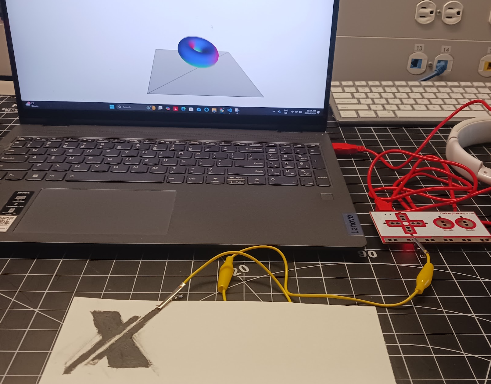 Connected one part of graphite painting to code